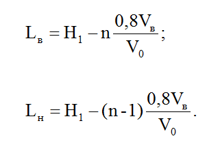 формула количества продавочной жидкости
